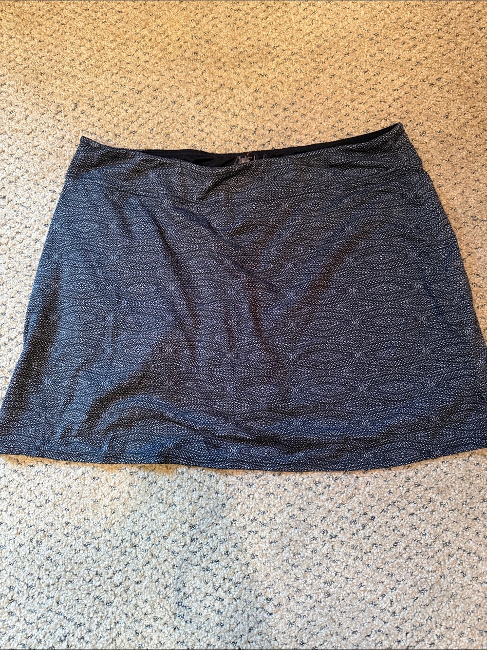 Classic Black Patterned Women's Skort